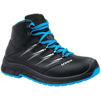 uvex Blue, Black Stainless Steel Toe Capped Unisex Safety Boots 11, EU 46