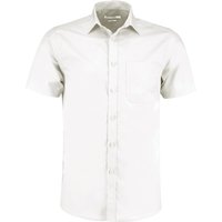 Kustom Kit Men’s White Short-Sleeve Poplin Shirt 14in