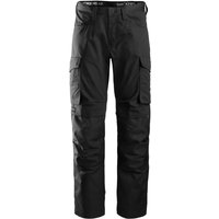 Snickers Service 6801 Men’s Black Trousers with Kneepad Pockets 35S (100)