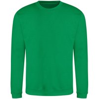 Just Hoods Round Neck Sweatshirt Awdis in Green | Size: Medium