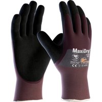ATG Maxidry 56-425 Purple Nitrile Foam, Nylon, Polyester, Spandex Work Gloves, Size 11, Nitrile Foam Coating