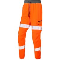 Leo EcoViz Hawkridge Orange Hi-Vis Joggers 2XL Short