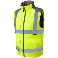 Leo Torrington Yellow Interactive Hi-Vis Body Warmer 6XL