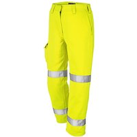 ProGARM 7414 Women’s Yellow Hi-Vis Arc-Flash Trousers with Kneepad Pockets 16R