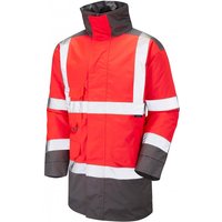 Leo Workwear Tawstock Red/Grey Hi-Vis Jacket 6XL