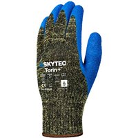Skytec Torin+ Grey/Blue Latex-Coated Cut-Resistant Gloves 8