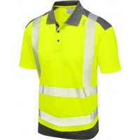 Leo EcoViz Performance+ P14 Yellow/Grey Hi-Vis Polo Shirt 5XL