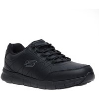 Skechers Men's Work: Nampa - Osil Sneaker in Black, Size 10 | Synthetic/Textile