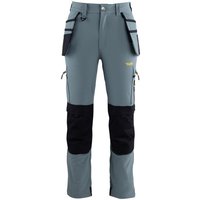 TROJAN Tech Men’s Smoke Blue Cargo Trousers with Holster Pockets M