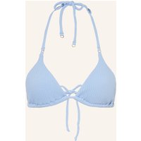 Seafolly Triangel-Bikini-Top Sea Dive blau