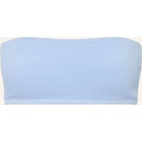 Seafolly Bandeau-Bikini-Top Sea Dive blau