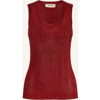 MOS MOSH Mos Mosh Stricktop Mmrelana Mit Glanzgarn rot
