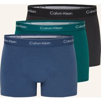Calvin Klein 3er-Pack Boxershorts Icon Cotton Relaxed Fit gruen