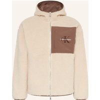 Calvin Klein Jeans Teddyfell-Jacke beige