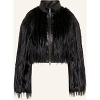 Boss Kunstpelz-Jacke Cecool schwarz