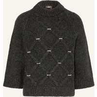 PESERICO Peserico Pullover Mit Alpaka Und Glitzergarn grau
