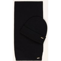 WOOLRICH Woolrich Set: Schal Und Mütze Mit Geschenkbox schwarz