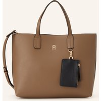 Tommy Hilfiger Handtasche Satchel Mit Pouch beige