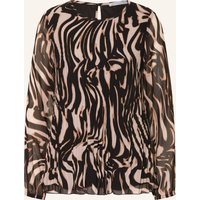 BETTY&CO Betty&Co Blusenshirt Mit Plissees schwarz