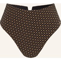 Boss Boss High-Waist-Bikini-Hose B Monogram schwarz