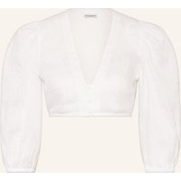 Heimatglück Tracht Heimatglück Tracht Dirndlbluse Vivi Mit 3/4-Amr weiss