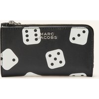 Marc Jacobs Geldbörse The Medium Flat Wallet Dice Mit Münzfach schwarz