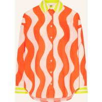 yippie hippie Yippie Hippie Oversized-Hemdbluse orange