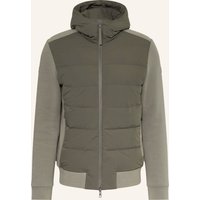 DUNO Duno Daunenjacke Im Materialmix gruen