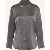 someday Someday Hemdbluse Zelara Aus Satin silber