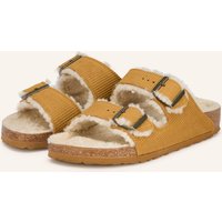 Birkenstock Birkenstock Pantoletten Arizona Teddy Leve braun