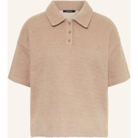 Opus Strick-Poloshirt Geludi beige