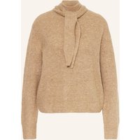 Opus Pullover Parf Mit Abnehmbarer Schluppe beige