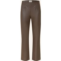 SEDUCTIVE Seductive 7/8-Leggings Cindy In Lederoptik braun