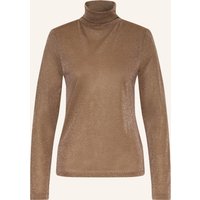 drykorn Drykorn Rollkragenshirt Zerafne Mit Glitzergarn beige
