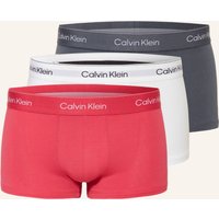 Calvin Klein 3er-Pack Boxershorts Icon Cotton Stretch Low Rise pink
