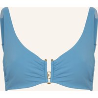 MARYAN MEHLHORN Maryan Mehlhorn Bügel-Bikini-Top Honesty blau