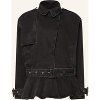 ROTATE Rotate Oversized-Jeansjacke schwarz