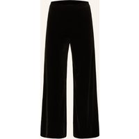 Part Two Part Two Marlenehose Varlapw Aus Samt schwarz
