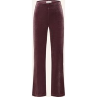 lollys laundry Lollys Laundry Marlenehose Caseyll Aus Samt lila