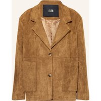 ELEH Eleh Blazer In Lederoptik braun