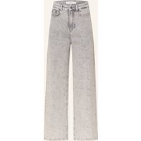 InWear Inwear Wide Leg Jeans Aaliaiw Mit Schmucksteinen grau