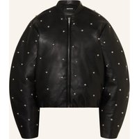 ROTATE Rotate Jacke In Ledeoptik Mit Nieten schwarz