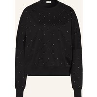 drykorn Sweatshirt Astaria Mit Swarovski® Kristallen schwarz