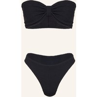 Hunza G Hunza G Bandeau-Bikini Jean schwarz