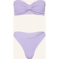 Hunza G Hunza G Bandeau-Bikini Jean lila