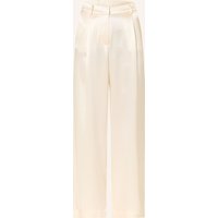 MALINA Malina Marlenehose Sarah Aus Satin weiss