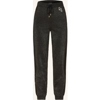 LIU JO Strickhose Mit Glitzergarn Und Galonstreifen schwarz