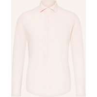 FEDELI Fedeli Piqué-Hemd Stelve Slim Fit rosa