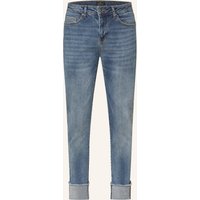 monari Monari Straight Jeans Mit Schmucksteinen blau