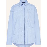 LIU JO Liu Jo Hemdbluse Mit Schmucksteinen blau